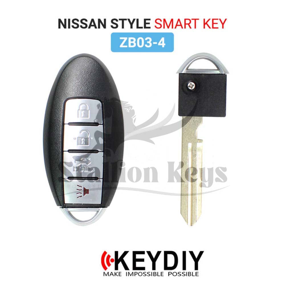 Keydiy KD Universal Smart Remote Key 3+1 Buttons Nissan Type ZB03-4 Keydiy KD Universal Smart Remote Key 3+1 Buttons Nissan Type ZB03-4